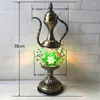 Bordslampor E14 handinlagd glas dekoration skrivbord lampa mosaik ljus sovrum vardagsrum turkisk heminredning