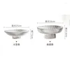 Bakeware Tools Glass Plate Fruit Snack Platter Cake Dessert Display Restaurant El Service Supplies Home Decoration Desktop Ornaments