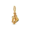 925 argento Fit Pandora Charms originali Ciondolo fai-da-te da donna Bracciali perline Etnico Vintage Gold Charm Beads