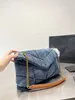 Bolsas de luxo bolsa de grife de jeans bolsa de ombro feminino bolsa de moda y letra bola feminina bolsas de mensagens de flap crossbody embreagem carteiras de maquiagem de corrente de ouro