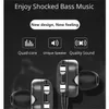 Dual Drive 6D Stereo Bluetooth Earphones Wired Earphone Universal In-Ear Heavy Bass Stereo Wired Earpones Sports Gaming Headset med MIC för telefon