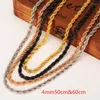 Necklace Earrings Set Bangrui Hip Hop Rope For Men Gold Color Thick Copper Hippie Rock Chain Long/Choker Fashion Jewelry