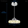 Hanglampen 2023 LED Crystal Dining Room Kroonluchter Drie moderne minimalistische ronde woonbalktafel