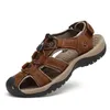 Plaj Erkek Sandalen Sandalen için Cuero Sandalen Playa De Maskulino Slayt Summer Sandles Kauçuk Taşıyıcılar Couro Sandalle Rasteira Man