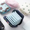 Depolama Çantaları Kadın Kız Sıhhi Peçete Çantası Havlu Makyaj Seyahat Fermuarı Kozmetik Ruj Kulak Çapası Tampon Tutucu Bagsstorage
