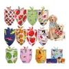 2016 Dog Apparel Cotton Dogra Bandana Puppy Triangle Felfs Cats Bibs Fruit Dinosaur Pattern Acessórios para animais de estimação Estilo de verão XBJK2106 Drop de dhqu6