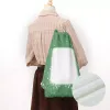 Sublimation Blank Drawstring Bags Tie Dye Sport Polyester Colorful Shop Bag Travel Backpack Shoe Pocket Women Child Storage I0322