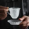 Tazze Piattini Ghiaccio Floc Smalto colorato Congelamento Brucia Kungfu Tazza da tè Maestro Singolo fatto a mano Cerimonia del tè giapponese Tazza da caffè Sala da tè Strumenti per bevande