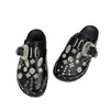 Sandal Summer Women Slippers Platform Rivets Punk Rock Leather Mules Creative Metal Fittings Casual Party Shoes Female Outdoor Slides 230302