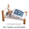 Lits pour chat lit pour animaux de compagnie sac de couchage amovible hamac pour chaise longue en bois chats maison hiver chaud animaux canapé tapis fournitures ménagères