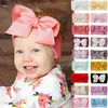 Haarschmuck Baby Mädchen Weiche Schleife Haarband Stirnband Kinder Stretch Turban Knoten Kopf Wrap Nylon Kleinkind Kopfbedeckung 18-farbig