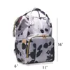 School Bags 25pcs Canvas Cow Backpack Large Capacity Diaper Cowhide Laby Care Nappy Bag DOM1061276