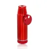 Smoking Colorful Aluminium Alloy Dry Herb Tobacco Spice Miller Snuff Snorter Sniffer Snuffer Bottle Portable Removable Bullet Cartridge Style Case