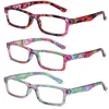 Lunettes de soleil mode femmes fleurs lunettes de lecture cadre ultra-léger haute définition lentille presbyte loupe lunettes dioptrie 1.00- 4.00Su