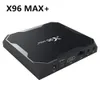 X96 MAX plus Android 9.0 TV BOX 4GB RAM Amlogice S905X3 2GB 16GB 8K lecteur vidéo 2.4G5GDual Wifi Youtube HD 1000M X96MAX