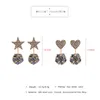 Stud Earrings Trendy Tiny Earring Fashion Jewelry Cute Crystal Five-Pointed Star Love Heart For Women Gift Accessories Custom