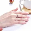 Pierścienie klastrowe Plebione pierścień Kobieta 925 Srebrna dama elegancka biżuteria prosta styl etniczny drobny akcent