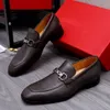 2023 Mens Dress Shoes Formal Business Echt lederen nieuwe flats ademende casual loafers mannelijk merk comfortabel rijschoenen maat 38-44