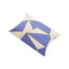 Gift Wrap 20PCS Golden Stripe Storage Mini Bronzing White Cardboard Boxes Pink Blue Paper Folding Pillow Packaging Box