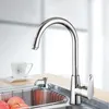 Küchenarmaturen Moderner Wasserhahn Kupfer Einloch-Waschtischarmatur 360-Grad-Drehung und Kaltwassermischer Keramikventilkern Deckmontage