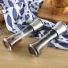 Stainless Steel Salt and Pepper Grinder Shakers Glass Body Salt And Pepper Mill with Adjustable Ceramic Rotor