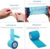 7,5 cm Bandage auto-adhésif patte de chat pour animaux de compagnie reliure antiadhésive fourrure impression couleur imperméable élastique cicatrice animal de compagnie bandage élastique auto-adhésif