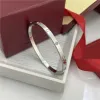 4 mm dunne zesde generatie liefde schroevendraaier armband high -end luxe mode armband ontwerper armbanden mannen en vrouwen titanium staal kerstjuwelen geschenken a