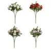 Dekorativa blommor unik simulering Rose Elegant Fantastiskt blommor arrangemang Imitationsartificiell blomma