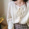 Damskie dzianiny Japan Girl Sweet Style Sweet Kawaii Sweater Korean Cropged Swetigan Sweters dla kobiet jesienne zimowe ubrania