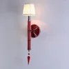 Vägglampa modern crystsal 1 arm kristallskonces d14cm h55cm ljus sconce k9 ac d