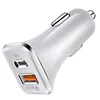 12W Dual Ports 2.4A USB C Car Charger Type c Pd Chargers For IPhone 12 13 14 15 Pro Max Samsung S23 S22 Note 20 htc lg With Box