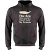 Men's Hoodies The Sea Was Angry That Day My Friends Great For All Seasons Long Sleeve Tank Top Fleece Hoodie Men Women Sweatshirt