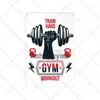 Work Out Slogan Poster Retro Gym Targa in metallo Piastra per esercizi di fitness Vintage Sport Sign Pub Bar Palestra Targa decorativa da parete 30X20cm W03