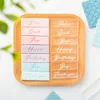 Moules de cuisson Mini Cursive Anglais Lettre Cookie Embosser Timbre Merci Bébé Anniversaire Dessert Gâteau Moule Clair Signature Moule Personnalisable