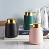 Liquid Soap Dispenser Bathroom Accessories Liquid Soap Dispenser Ceramic Latex Bottle Hand Kitchen Sink Soap Container Shampoo Holder Wedding Gift 230317