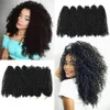 12 tum malibob virkning flätor Marlybob Braiding Hair Afro Kinky Curly Braids Ombre syntetiska flätning Hårförlängning2457