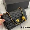 Designer Channel Cc Damen Chanei Tasche Kleine duftende Windtasche Damen Kleine goldene Kugelkettentasche Hot Mom Bag Koreanische Version Eine Schulter