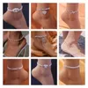 بلينغ هارت الفراشة سحر العيون سلسلة من Anklet للنساء بوهو مثير مجوهرات صيف راينستون لامعة.