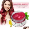 Pomades Cires Nouvelle coloration des cheveux Mateial 100 ingrédients naturels Cire coiffante Big Skeleton lissée 8 couleurs Drop Delivery Produits CA Dhshm