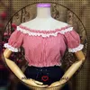 Blouses pour femmes femmes Lolita basique Style Simple couleur Pure chemisier été en mousseline de soie intérieur Match chemise mignon