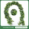 Decorative Flowers Artificial Plants Eucalyptus Garland Fake Silver Dollar Green Leaf Vine Wedding Home Party Cloak Ornamental Flower