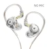 Pro in Ear Wired Earphones Bass Bass Passhers Hifi Monitor Headphones Sport Noves Develing Headset