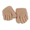 Kunstnagels 1PC Nail Practice Voet Mannequin Met Nep Tenen Voor Pedicure Training Display Siliconen Model