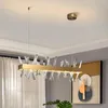 Lustres YooGee Lustre En Cristal Moderne De Luxe Salle À Manger Plafonnier Intérieur LED Pendentif Luminaires Pour La Maison Salon Décor