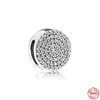 925 Silver Fit Pandora Original Charms Funisant Women Braccialetti Braccialetti perle con fibbia perle stile piatto stile piatto