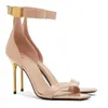 Luxuy Women New Heel Summer Uma Women Sandals Shoes Gold-Tone Heel Lady Pumps Wedding Party Dress Evening Gladiator Sandalias With Box EU35-43