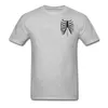 Heren t shirts blote chested skelet tshirts cadeau T-shirt o-neck katoenen stof comfortabel t-shirt voor mannen witte roze oranje kleuren