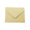 Greeting Cards 50 Pcs/lot Simple Brown Kraft Paper Envelope DIY Multifunction envelope Gift card envelope For Thanks Invitations 230317