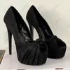 Olomm Real Photos Women Pumps 섹시한 얇은 하이힐 펌프 매력 매력 엿보기 우아한 검은 파티 신발 여성 플러스 미국 크기 5-20