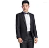 Abiti da uomo Coro Sposo Matrimonio per uomo Blazer Ragazzi Prom Mariage Moda Slim Masculino Ultimi disegni di pantaloni da cappotto Nero Rosso